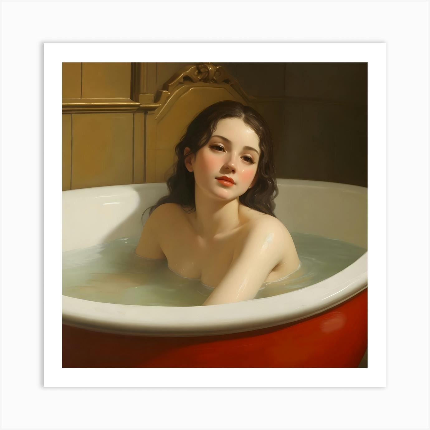 nude women in the bathtub