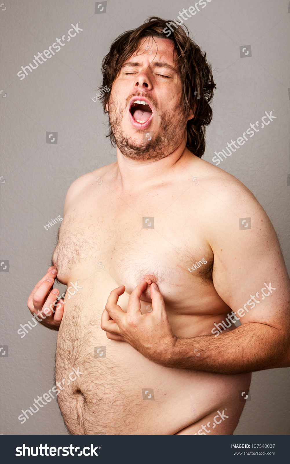 obese men nude