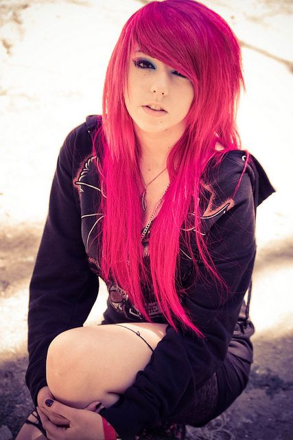 dino bartolome add photo pink hair emo