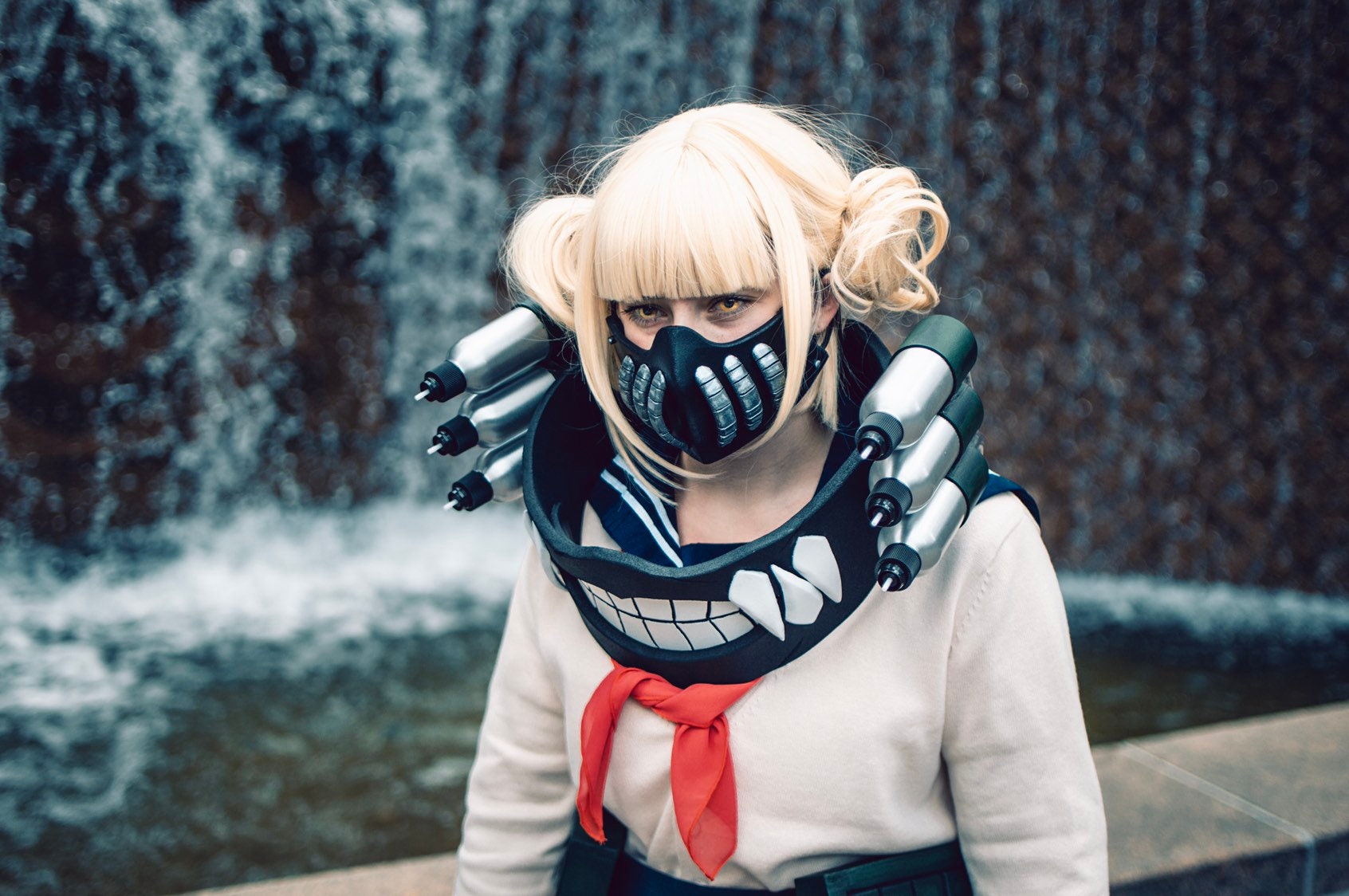 Toga Cosplay Porn eating captions