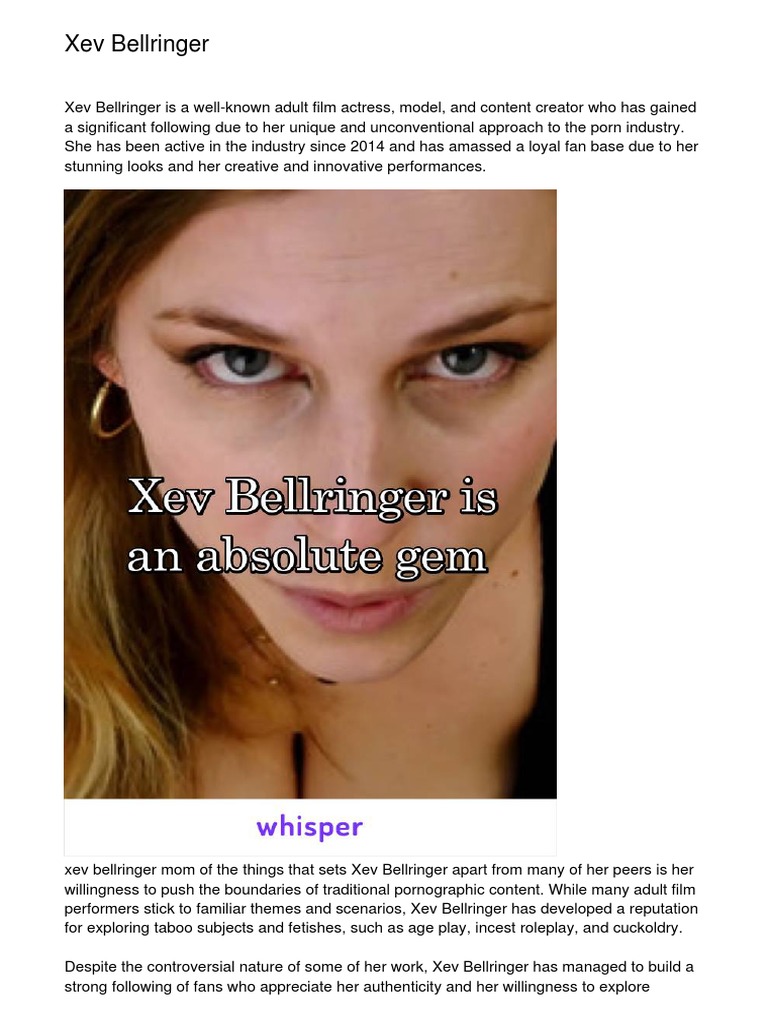 alexander bo recommends xev bellrimget pic